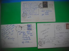 HOPCT LOT 3149 PLOIESTI -JUD PRAHOVA- 3 CARTI POSTALE-CIRCULATE