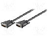 Cablu DVI - DVI, din ambele par&amp;amp;#355;i, DVI-D (24+1) mufa, 5m, negru, Goobay - 68084 foto