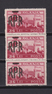 ROMANIA 1948 LP.229 VALOAREA DE 36 LEI 2 SCAN foto