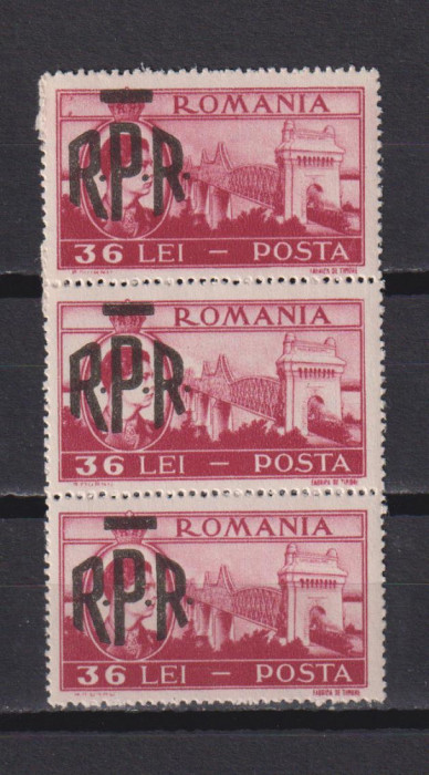 ROMANIA 1948 LP.229 VALOAREA DE 36 LEI 2 SCAN