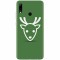 Husa silicon pentru Huawei P Smart 2019, Minimal Reindeer Illustration Green