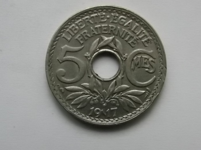 5 CENTIMES 1917 FRANTA