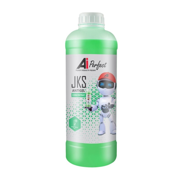 Antigel Concentrat AiPerfect JKS (Asiatice) - 1 Litru, Dilutie 1:1 la -36 grade C, Culoare Verde