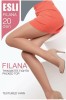Ciorap clasic transparent fără lycra, Esli Filana 20 - Grafit, 2-S Standard, Conte Elegant