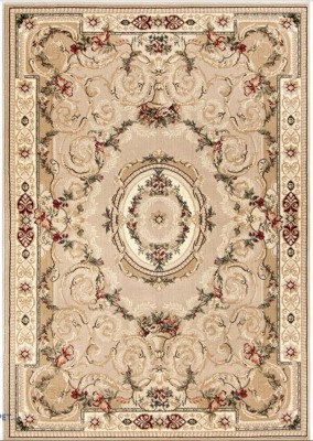 Covor Model Lotos, 15002-110, Marime, 50 x 80, cm, Bej, Crem, Inaltime Fir, 8, mm, Antialergic, Polipropilena, Living, Dormitor, Sufragerie, Birou foto