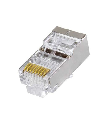 Mufa retea RJ45 8P8C Cat5e ecranat contacte aurite Well foto
