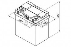 Baterie de pornire SUZUKI ALTO (HA24) (2004 - 2009) BOSCH 0 092 S40 180 foto