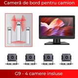 Monitor auto cu 4 camere DVR camion heavy duty Lenovo LG03 1080p toate camerele CarStore Technology