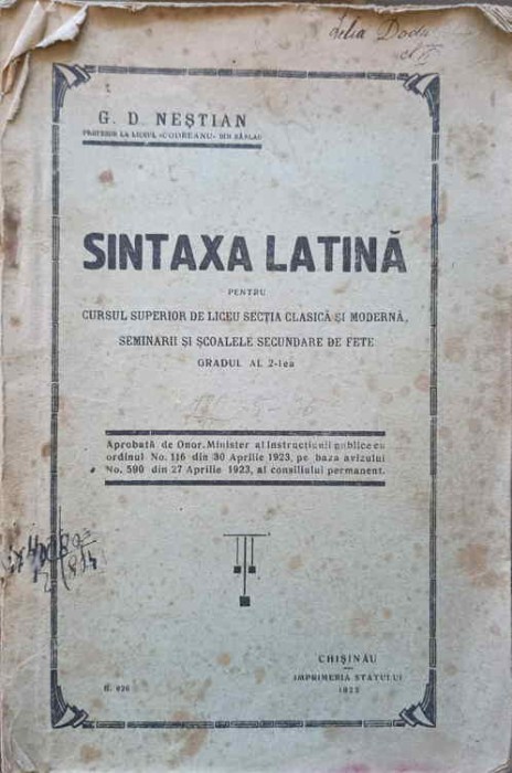 SINTAXA LATINA-G.D. NESTIAN-250377