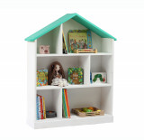 Casuta biblioteca din lemn BookHouse Tiffany 130 x 96 x 30 cm, PufRelax