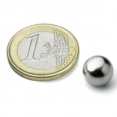 Magnet neodim sfera Ø10 mm, putere 1,4 kg, N40