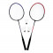 Set Badminton, 3 fluturasi, maner anti-aluncare