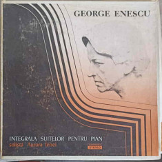 Disc vinil, LP. INTEGRALA SUITELOR PENTRU PIAN. SETBOX 2 DISCURI VINIL-George Enescu, Solista Aurora Ienei