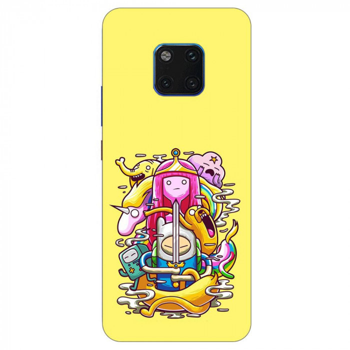 Husa compatibila cu Huawei Mate 20 Pro Silicon Gel Tpu Model Adventure Time Poster