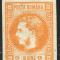 1868 , Lp 21 , Carol I cu favoriti 2 Bani portocaliu - nestampilat