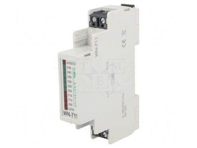 Indicator de tensiune 230VAC IP20 pentru șină DIN WN-711 foto
