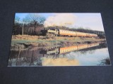 Locomotivă cu Abur Pannier 1638, Kent &amp; East Sussex Railway, Tren Anii &#039;50 . Carte Poștală Temă Feroviară de Colecție, Necirculata, Printata