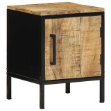 vidaXL Dulap de noapte Maro și negru 30 x 30 x 40 cm