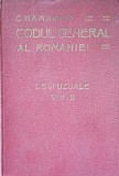 Hamangiu/ Codul general al Romaniei, vol II: Legi uzuale