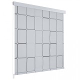 Cumpara ieftin Roletă perdea de duș 100x240 cm Model pătrate, vidaXL