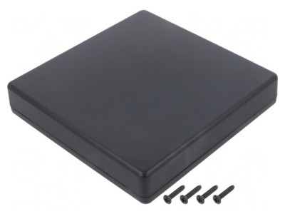 Carcasă universală 125mm x 125mm x 25mm ABS neagră IP40 foto