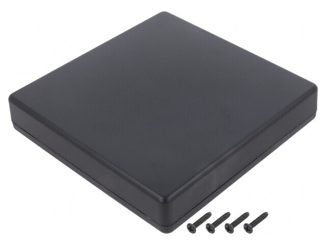 Carcasă universală 125mm x 125mm x 25mm ABS neagră IP40