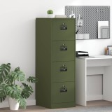 vidaXL Dulap pentru Fișiere 2 pcs Verde măsliniu 44 x 50 x 106.5 cm 3406158