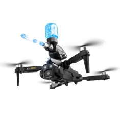 Drona K11 cu lansator de bile de apa, camera tripla HD, WIFI