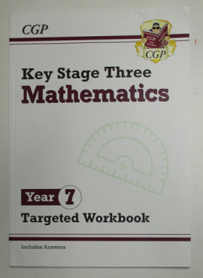 KEY STAGE THREE - MATHEMATICS - YEAR 7 - TARGETED WORKBOOK - INCLUDES ANSWERS , 2019 foto
