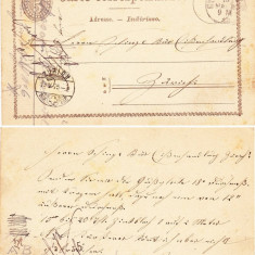 Switzerland 1875 Postal History Rare Old postcard postal stationery ZURICH D.997