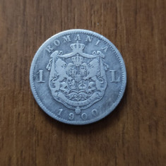 1 leu 1900, Carol I, România, argint