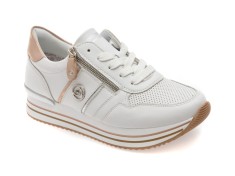 Pantofi sport REMONTE albi, D1327, din piele naturala