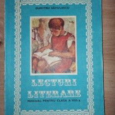 Lecturi literare: Manual pentru clasa a 8-a - Dumitru Savulescu