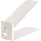 Suport pentru pantofi, flippy, din plastic, reglabil, 2 niveluri, 27 x 10 x 20 cm, bej