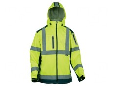Bluză Softshell Galben-Bleumarin XXL pentru Avertizare foto
