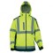 Bluză softshell bicolor galben-bleumarin XL avertizare