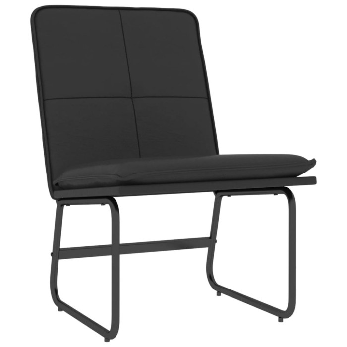 Scaun de relaxare, negru, 54x75x76 cm, piele artificiala