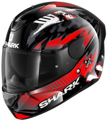 Casca Moto Shark D-Skwal 2 Penxa Negru / Gri / Rosu Marimea S HE4054E-KRA-S foto