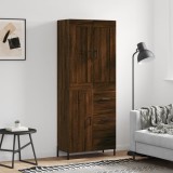 vidaXL Dulap &icirc;nalt, stejar maro, 69,5x34x180 cm, lemn compozit