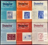 Romania 1962 - Lot 6 reviste filatelice romanesti FILATELIA / An XI complet
