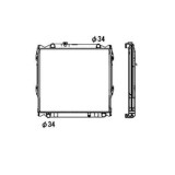 Radiator racire Toyota Land Cruiser 100, 01.1998-2007 4,2 Td 123kw; Benzina, Automat, Cu/fara AC, tip Denso, diametru intrare/iesire 34/34mm, 638x575