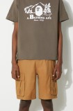 The North Face pantaloni scurti din bumbac M Anticline Cargo Short culoarea maro, NF0A55B61731