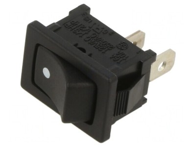 Comutator Rocker ON-OFF 10A/250VAC Negru foto