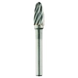 Tivoly 1036671 - Freza cu carburi metalice 12x25x70 mm tija 6 mm forma F (conica cu cap rotunjit) tais simplu