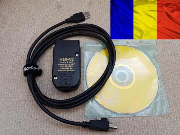 Interfata auto VCDS VAG COM 22.10 Hex V2 limba Romana Engleza