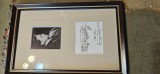 George Enescu - fotografie epoca + fragment din OEDIPE , semnat Georges Enesco an 1953 , foarte rara