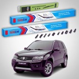 Cumpara ieftin Ștergătoare Suzuki Grand Vitara II JT 5 Uși 2012-2015 | Set Față și Spate Flat Premium &ndash; TeamCar&reg;