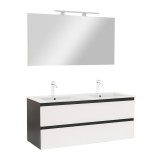 Mobilier complet de baie Vario Forte 120 antracit-alb