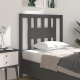 VidaXL Tăblie de pat, gri, 96x4x100 cm, lemn masiv de pin