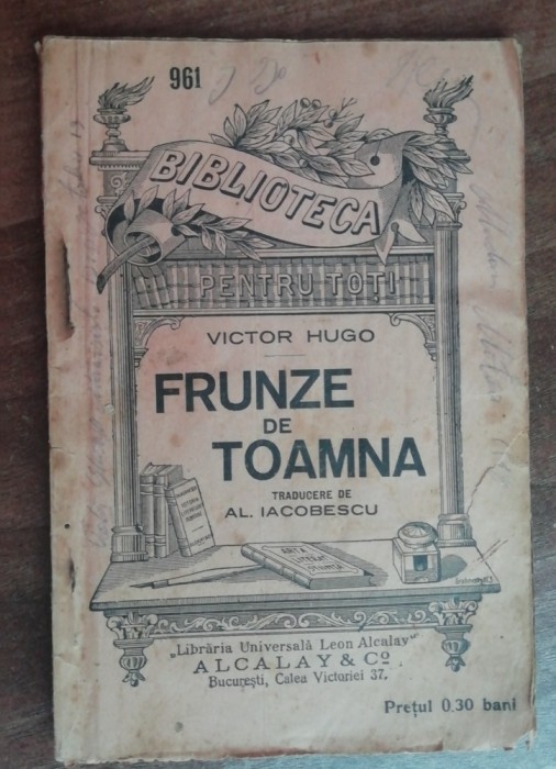 myh 61 45 - Biblioteca pt toti - 961 - Victor Hugo - Frunze de toamna